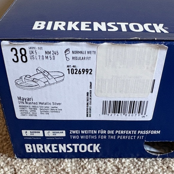 Birkenstock Mayari Metallic Silver Sandals - Picture 9 of 10
